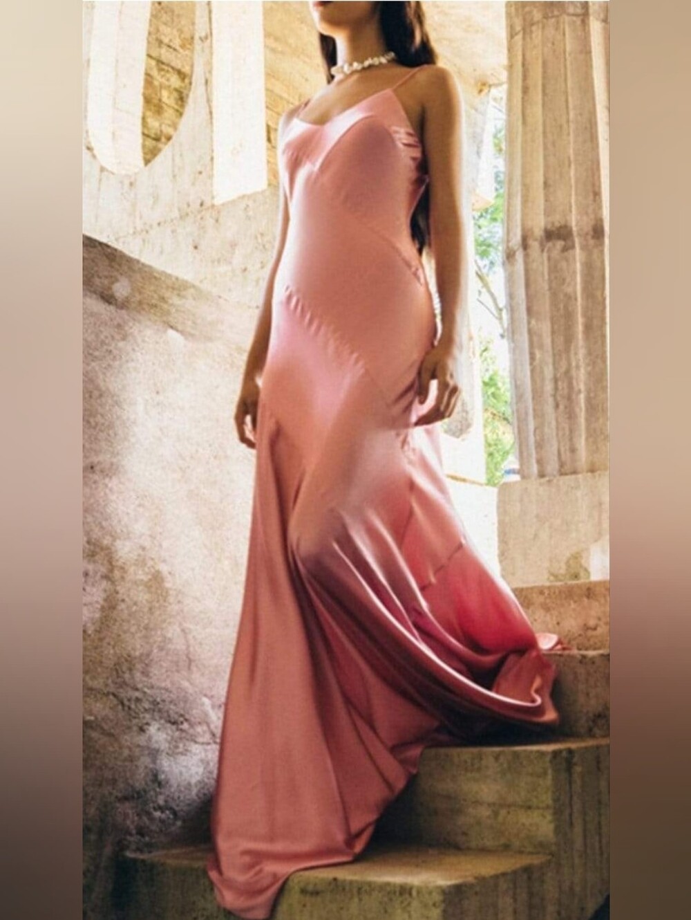 Cult Gaia Crissy Gown In Pink Sm